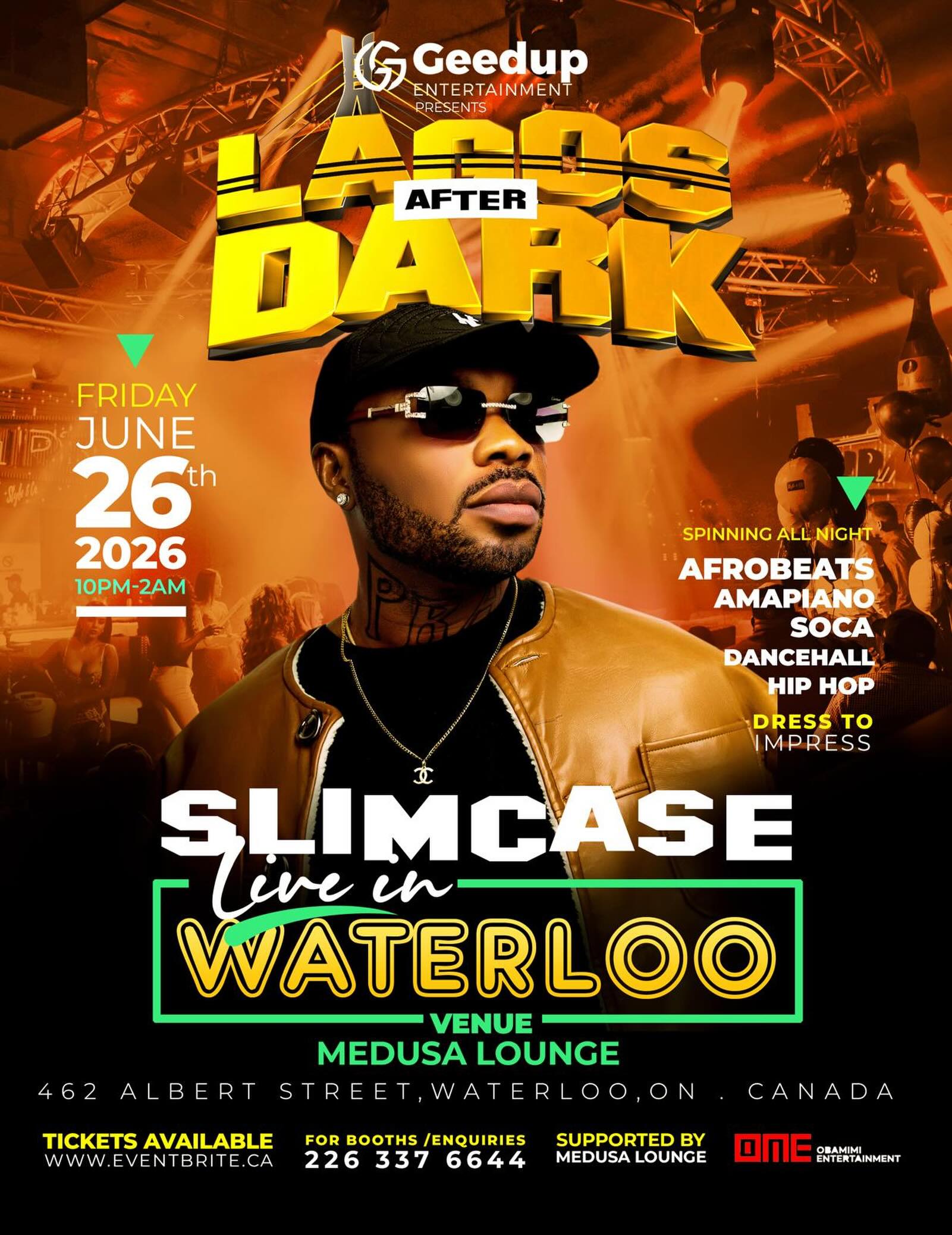 Lagos After Dark — Slimcase Live in Waterloo